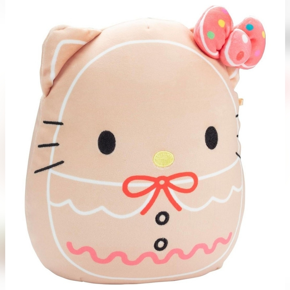 Sanrio Hello Kitty x Squishmallows Christmas Limited Edition Gingerbread Pillow - Picture 3 of 9